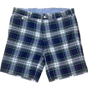 Polo Ralph Lauren Slim Fit Shorts Mens 34x9 Tartan Plaid 100% Cotton Chinos Golf